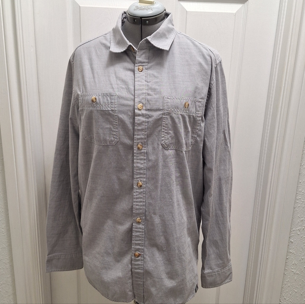 The North Face Gray Button-Down Shirt